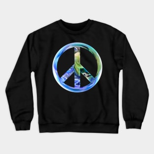 Harmony World Earth Peace Sign Crewneck Sweatshirt